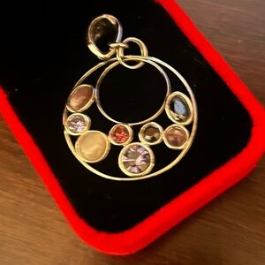 Lia Sophia Silver Necklace with Purple and Pink Accents